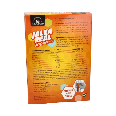 Comprar EL NATURALISTA JALEA REAL INFANTIL MG 20 VIALES al mejor precio en NuestraFarma, tu farmacia online