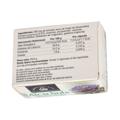 Comprar EL NATURALISTA ALCACHOFA 60 CAPSULAS al mejor precio en NuestraFarma, tu farmacia online