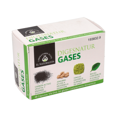 Comprar EL NATURALISTA DIGESNATUR GASES 48 CAPSULAS al mejor precio en NuestraFarma, tu farmacia online