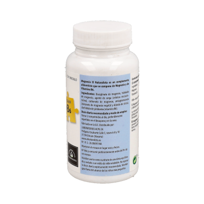 Comprar EL NATURALISTA MAGNESIO + VITAMINA B6 60 COMPRIMIDOS al mejor precio en NuestraFarma, tu farmacia online
