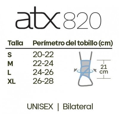 Comprar PRIM AIRTEX PRO TOBILLERA CON ESTABILIZADORES Y VENDAJE "8" ATX820 al mejor precio en NuestraFarma, tu farmacia online