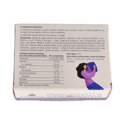 Comprar EL NATURALISTA TRANQUINATUR SUEÑO BICAPA PLUS 45 COMPRIMIDOS al mejor precio en NuestraFarma, tu farmacia online