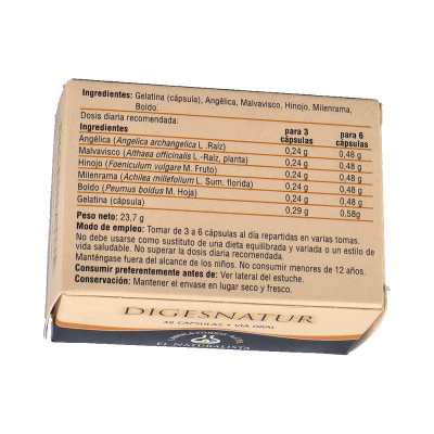 Comprar EL NATURALISTA DIGESNATUR 48 CAPSULAS al mejor precio en NuestraFarma, tu farmacia online
