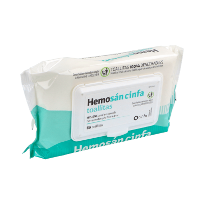 Comprar HEMOSAN CINFA TOALLITAS 60 UNIDADES al mejor precio en NuestraFarma, tu farmacia online