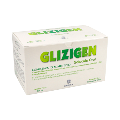 Comprar GLIZIGEN SOLUCION ORAL 15 VIALES 30 ML al mejor precio en NuestraFarma, tu farmacia online