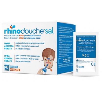 Comprar RHINODOUCHE SAL 40 SOBRES 5 G al mejor precio en NuestraFarma, tu farmacia online
