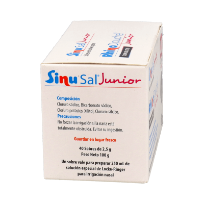 Comprar RHINODOUCHE SAL JUNIOR 40 SOBRES 2,5 G al mejor precio en NuestraFarma, tu farmacia online