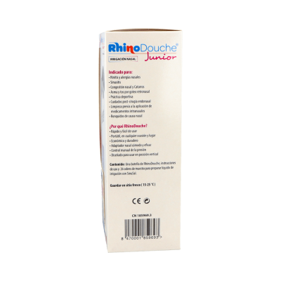 Comprar RHINODOUCHE JUNIOR PACK IRRIGADOR NASAL 250 ML+ RHINODOUCHE SAL JUNIOR 26 SOBRES al mejor precio en NuestraFarma, tu farmacia online