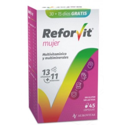 Comprar REFORVIT MUJER 45 CAPSULAS al mejor precio en NuestraFarma, tu farmacia online
