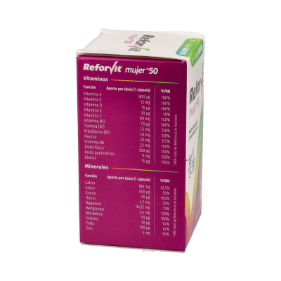 Comprar REFORVIT MUJER +50 45 CAPSULAS al mejor precio en NuestraFarma, tu farmacia online