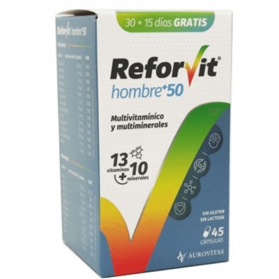 Comprar REFORVIT HOMBRE 45 CAPSULAS al mejor precio en NuestraFarma, tu farmacia online