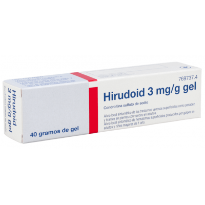 Comprar HIRUDOID 3 MG/G GEL CUTANEO 1 TUBO 40 G al mejor precio en NuestraFarma, tu farmacia online