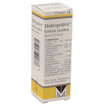 Comprar HIDROPOLIVIT GOTAS ORALES EN SOLUCION 1 FRASCO 20 ML al mejor precio en NuestraFarma, tu farmacia online