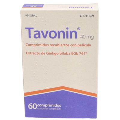 Comprar TAVONIN 40 MG 60 COMPRIMIDOS RECUBIERTOS al mejor precio en NuestraFarma, tu farmacia online