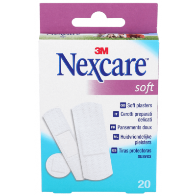 Comprar 3M NEXCARE SOFT TIRAS PROTECTORAS SUAVES APOSITO ADHESIVO 20 UNIDADES SURTIDO al mejor precio en NuestraFarma, tu farmacia online