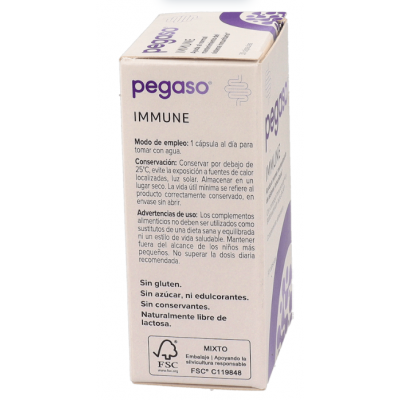 Comprar PEGASO IMMUNE 30 CAPSULAS al mejor precio en NuestraFarma, tu farmacia online