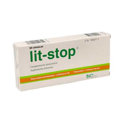 Comprar LIT-STOP 30 CAPSULAS al mejor precio en NuestraFarma, tu farmacia online