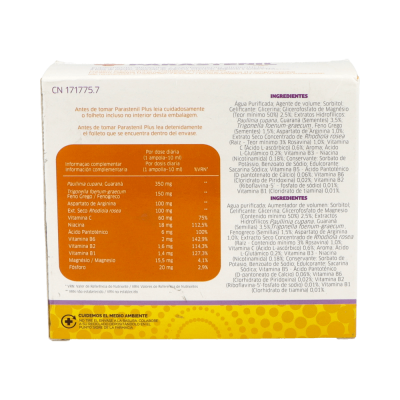 Comprar PARASTENIL PLUS 20 AMPOLLAS BEBIBLES al mejor precio en NuestraFarma, tu farmacia online