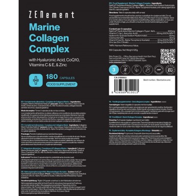 Comprar ZENEMENT COMPLEJO DE COLAGENO MARINO 180 CAPSULAS al mejor precio en NuestraFarma, tu farmacia online