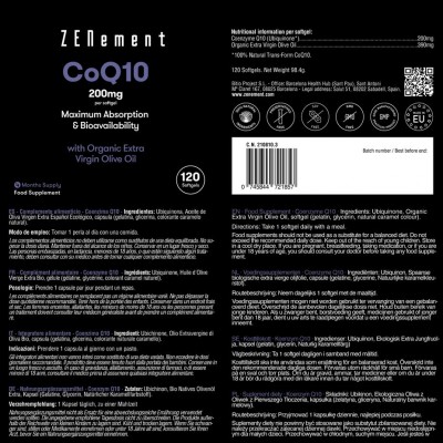 Comprar ZENEMENT COQ10 200 MG 120 CAPSULAS BLANDAS al mejor precio en NuestraFarma, tu farmacia online