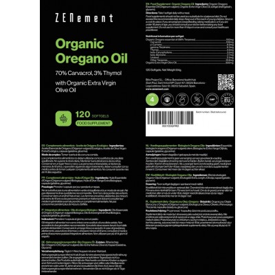 Comprar ZENEMENT ACEITE DE OREGANO ECOLOGICO 120 SOFTGELS al mejor precio en NuestraFarma, tu farmacia online