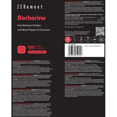 Comprar ZENEMENT BERBERINA 120 CAPSULAS al mejor precio en NuestraFarma, tu farmacia online
