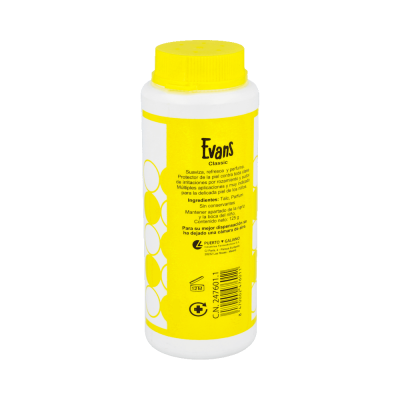 Comprar EVANS CLASSIC POLVOS DE TALCO PERFUMADOS 125 G al mejor precio en NuestraFarma, tu farmacia online