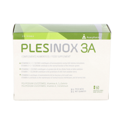 Comprar PLESINOX 3A 60 CAPSULAS al mejor precio en NuestraFarma, tu farmacia online