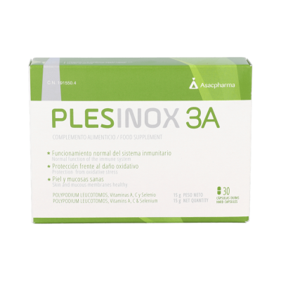Comprar PLESINOX 3A 30 CAPSULAS al mejor precio en NuestraFarma, tu farmacia online