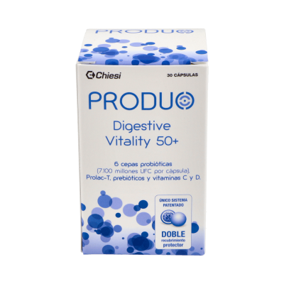 Comprar PRODUO DIGESTIVE VITALITY 50+ 30 CAPSULAS al mejor precio en NuestraFarma, tu farmacia online