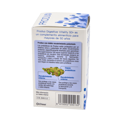 Comprar PRODUO DIGESTIVE VITALITY 50+ 30 CAPSULAS al mejor precio en NuestraFarma, tu farmacia online