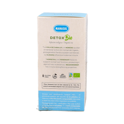 Comprar MANASUL DETOX BIO 25 BOLSITAS al mejor precio en NuestraFarma, tu farmacia online