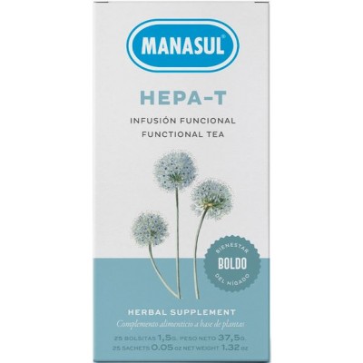 Comprar MANASUL HEPA-T 25 BOLSITAS al mejor precio en NuestraFarma, tu farmacia online