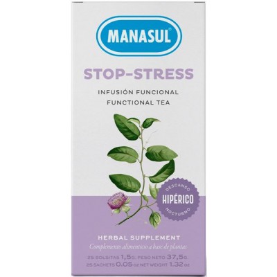 Comprar MANASUL STOP STRESS 25 BOLSITAS al mejor precio en NuestraFarma, tu farmacia online