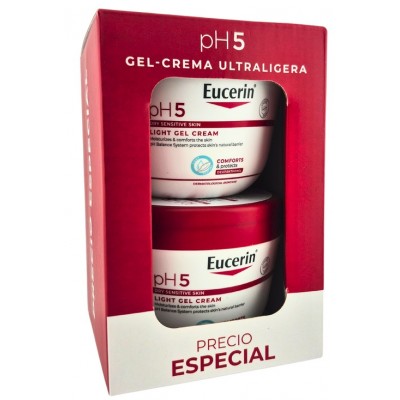 Comprar EUCERIN PH5 GEL CREMA ULTRALIGERA DUPLO 2X350 ML al mejor precio en NuestraFarma, tu farmacia online