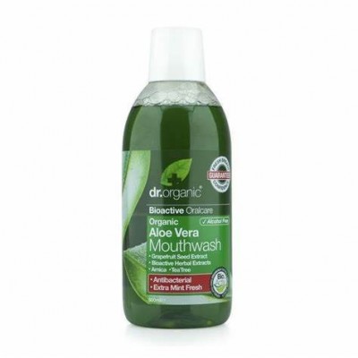 Comprar DR ORGANIC ALOE VERA ENJUAGUE BUCAL 500 ML al mejor precio en NuestraFarma, tu farmacia online