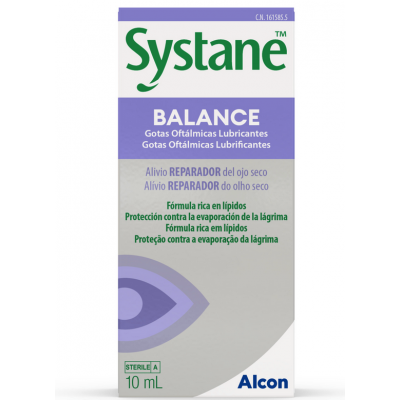 Comprar SYSTANE BALANCE GOTAS OFTALMICAS LUBRICANTES 10 ML al mejor precio en NuestraFarma, tu farmacia online