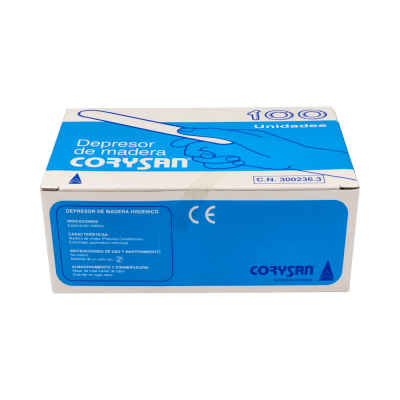Comprar CORYSAN DEPRESORES DE MADERA 100 UNIDADES al mejor precio en NuestraFarma, tu farmacia online