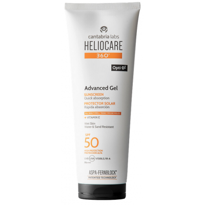 Comprar HELIOCARE 360º ADVANCED GEL PROTECTOR SOLAR SPF 50 250 ML al mejor precio en NuestraFarma, tu farmacia online