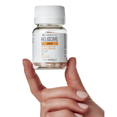 Comprar HELIOCARE 360º D PLUS 30 CAPSULAS al mejor precio en NuestraFarma, tu farmacia online
