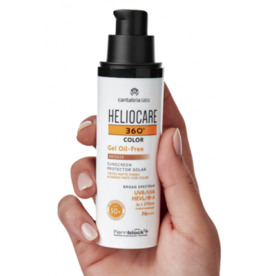 Comprar HELIOCARE 360º GEL OIL-FREE COLOR BRONCE PROTECTOR SOLAR SPF 50+ 50 ML al mejor precio en NuestraFarma, tu farmacia online