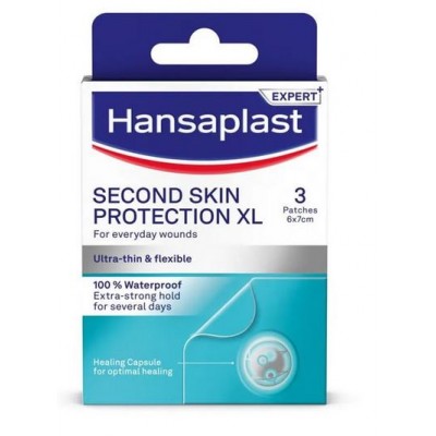 Comprar HANSAPLAST SECOND SKIN PROTECTION 3 PARCHES 7 CM X 6 CM al mejor precio en NuestraFarma, tu farmacia online