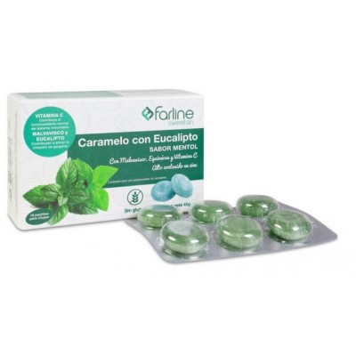 Comprar FARLINE SWEETSIN CARAMELOS EUCALIPTO 45 G SABOR MENTOL al mejor precio en NuestraFarma, tu farmacia online