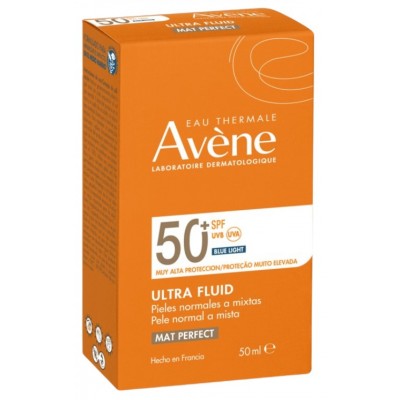 Comprar AVENE ULTRA FLUIDO MAT PERFECT SPF 50+ 50 ML al mejor precio en NuestraFarma, tu farmacia online