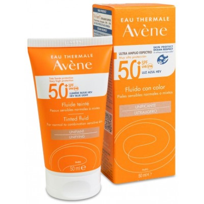 Comprar AVENE FLUIDO SPF 50+ COLOR 50 ML al mejor precio en NuestraFarma, tu farmacia online