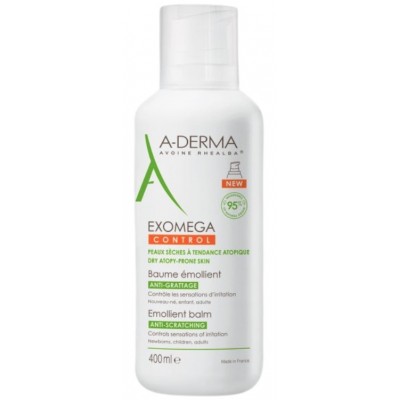 Comprar A-DERMA EXOMEGA BALSAMO EMOLIENTE ANTI-RASCADO 400 ML al mejor precio en NuestraFarma, tu farmacia online