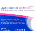 DEXKETOPROFENO SANDOZ CARE 25 MG 10 COMPRIMIDOS RECUBIERTOS