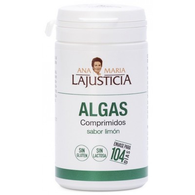 Comprar ANA MARIA LAJUSTICIA ALGAS SABOR LIMON 104 COMPRIMIDOS al mejor precio en NuestraFarma, tu farmacia online