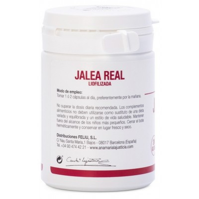 Comprar ANA MARIA LAJUSTICIA JALEA REAL LIOFILIZADA 60 CAPSULAS al mejor precio en NuestraFarma, tu farmacia online
