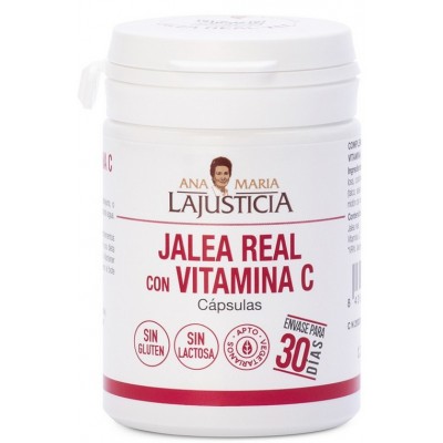 Comprar ANA MARIA LAJUSTICIA JALEA REAL CON VITAMINA C 60 CAPSULAS al mejor precio en NuestraFarma, tu farmacia online